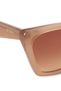 dima sunglass gleam milky brown reddish frame brown gradient lens 4