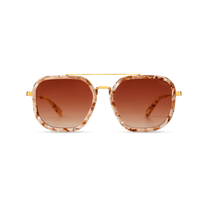 dima sunglass halle gold beige tortoise frame rosewood gradient lens 1