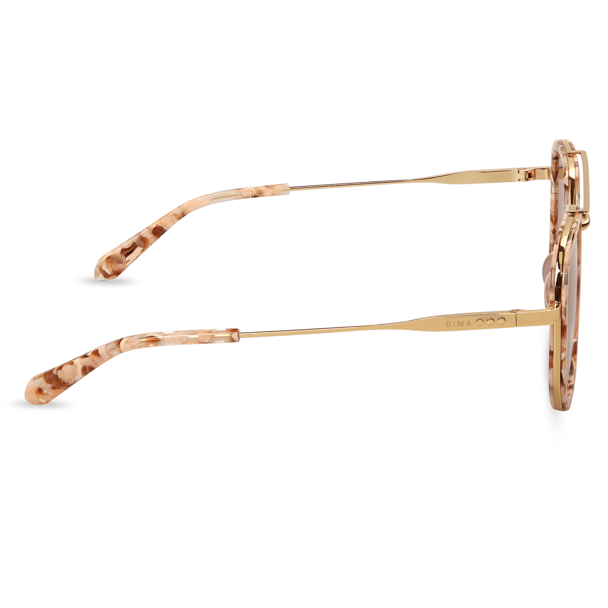 dima sunglass halle gold beige tortoise frame rosewood gradient lens 3