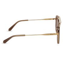 dima sunglass halle gold brown frame brown gradient lens 3