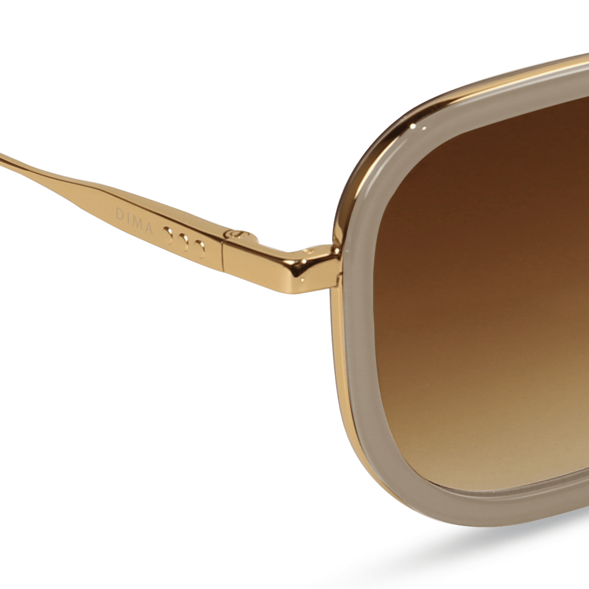 dima sunglass halle gold brown frame brown gradient lens 4