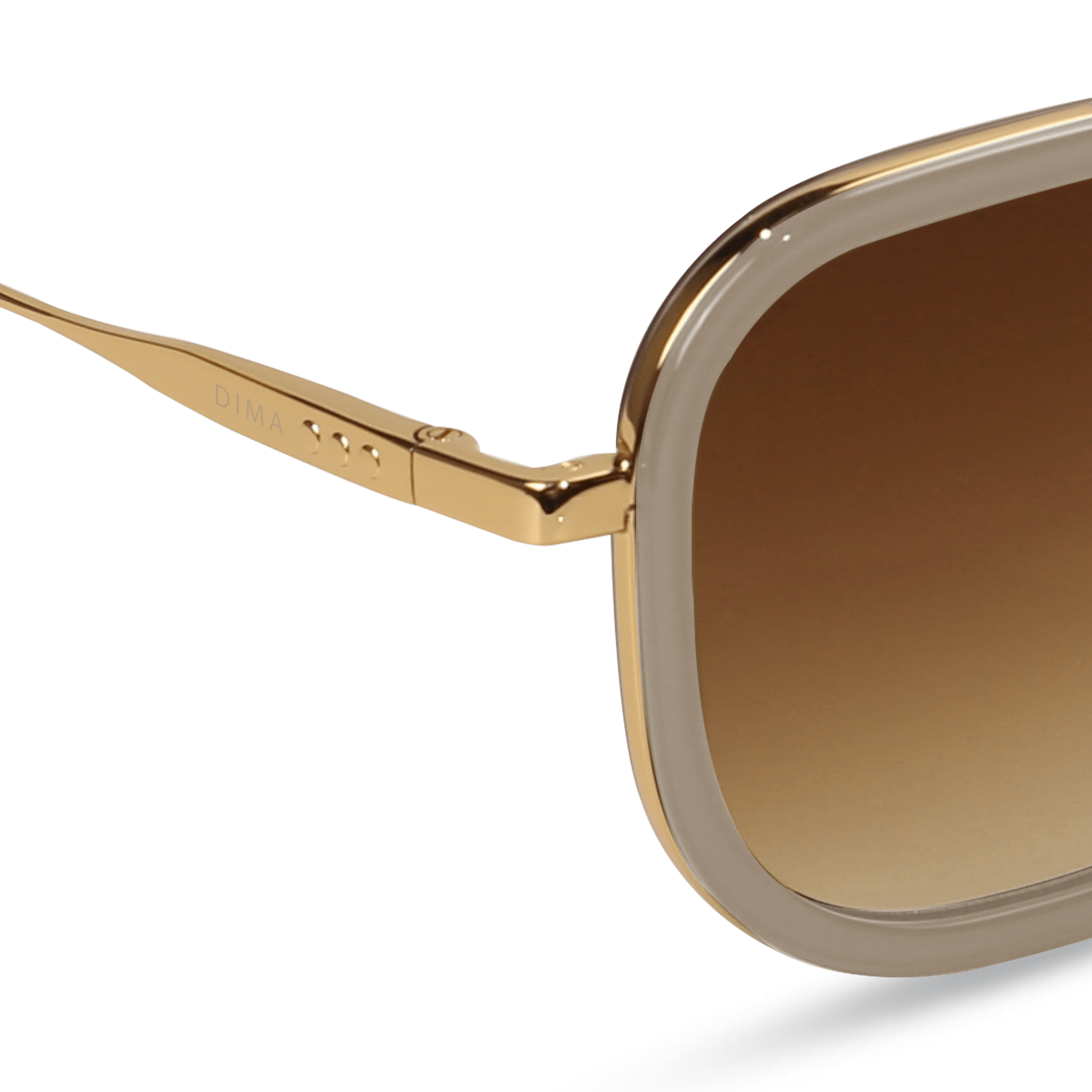 dima sunglass halle gold brown frame brown gradient lens 4