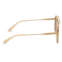 dima sunglass halle gold ivory frame gold mirror lens 3