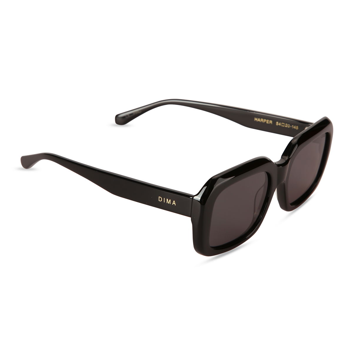 dima sunglass harper black frame grey lens 2