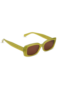dima sunglass jade milky olive frame brown lens 2