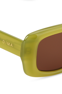 dima sunglass jade milky olive frame brown lens 4