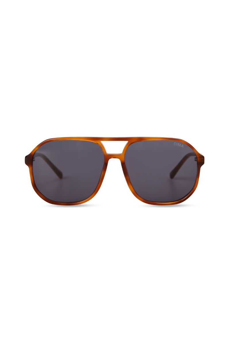 dima sunglass kiki amber tortoise frame vintage blue lens 1