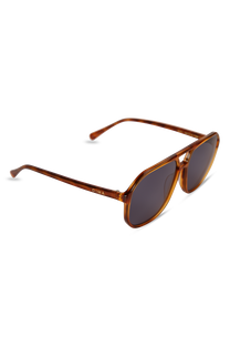 dima sunglass kiki amber tortoise frame vintage blue lens 2