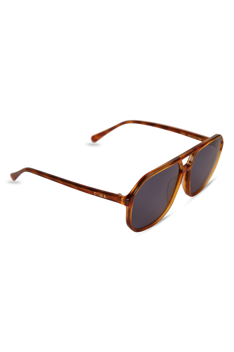 dima sunglass kiki amber tortoise frame vintage blue lens 2