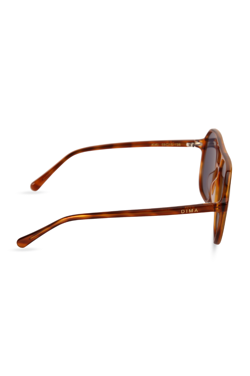 dima sunglass kiki amber tortoise frame vintage blue lens 3