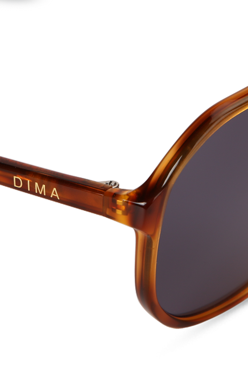 dima sunglass kiki amber tortoise frame vintage blue lens 4