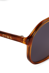 dima sunglass kiki amber tortoise frame vintage blue lens 4