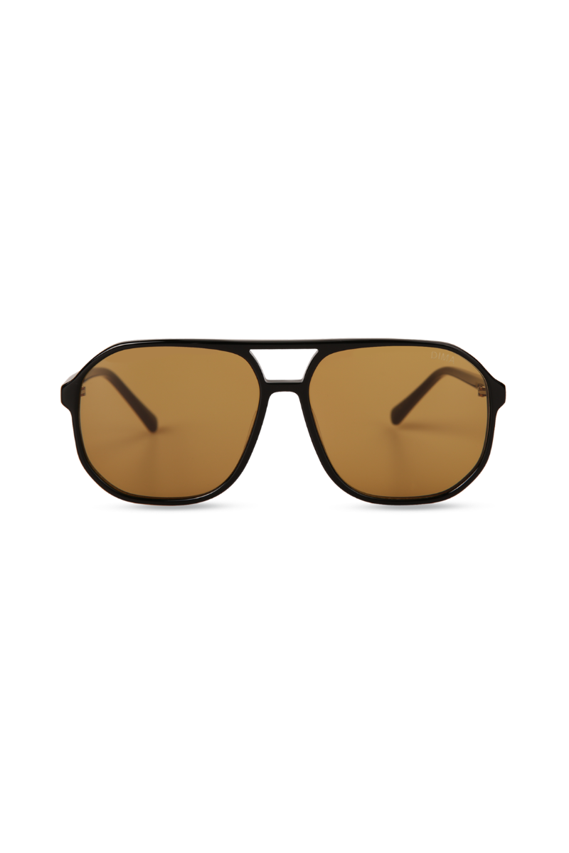 dima sunglass kiki black frame brown lens 1