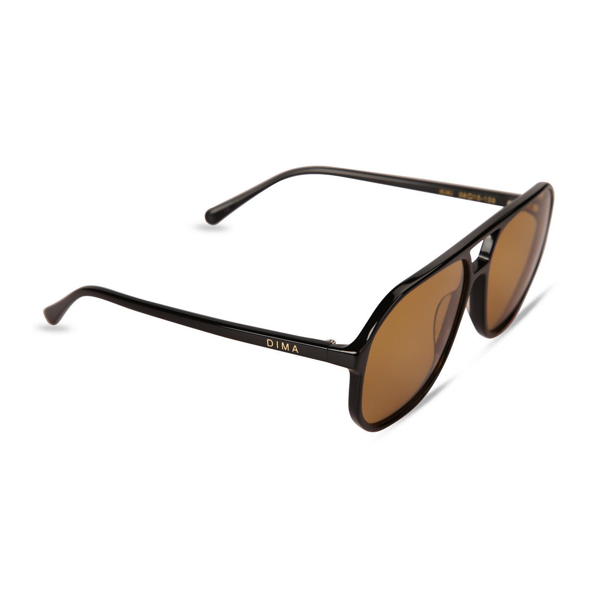 dima sunglass kiki black frame brown lens 2