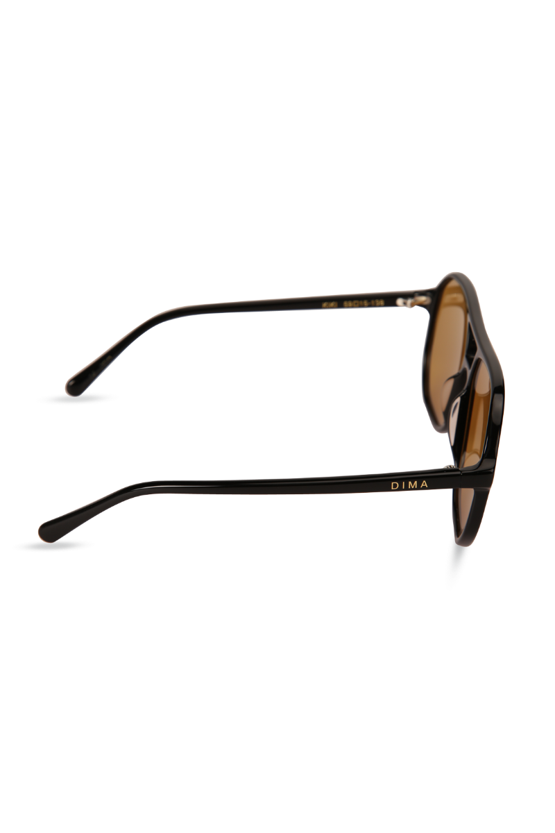 dima sunglass kiki black frame brown lens 3