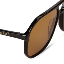 dima sunglass kiki black frame brown lens 4