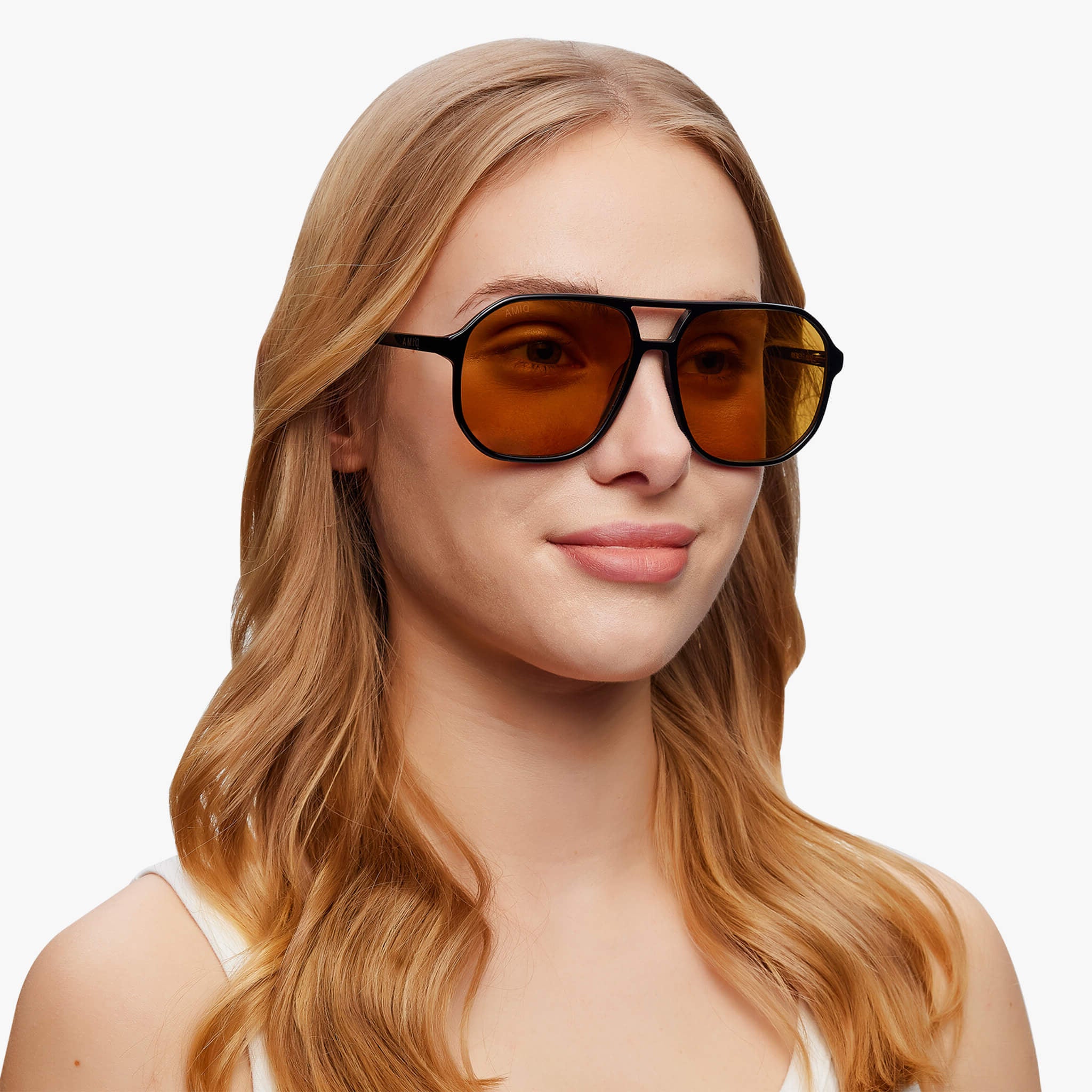 dima sunglass kiki black frame brown lens model 2