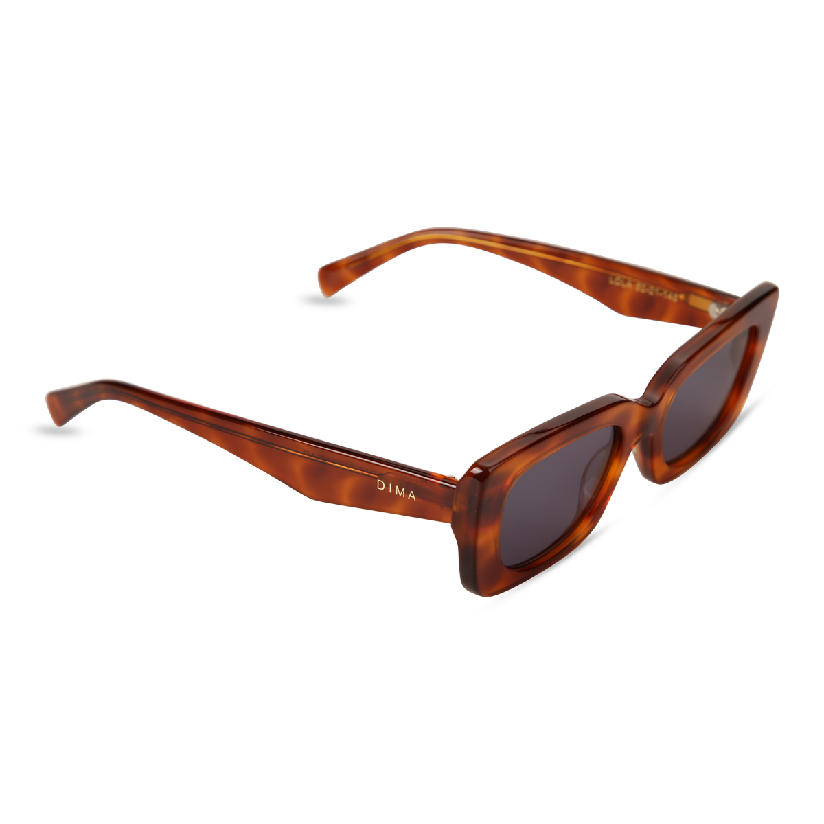 dima sunglass lola amber tortoise frame dark blue lens 2