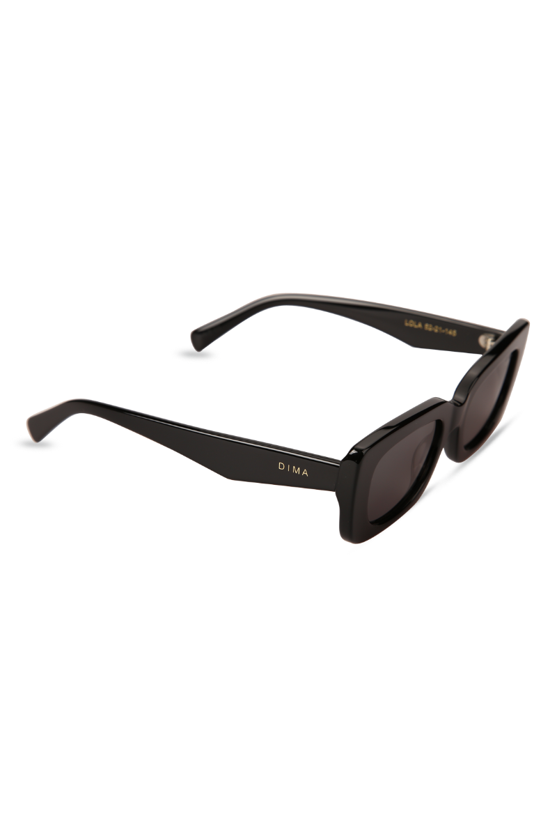 dima sunglass lola black frame grey lens 2
