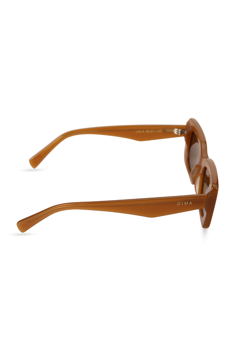dima sunglass lola honey frame brown lens 3