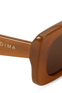dima sunglass lola honey frame brown lens 4