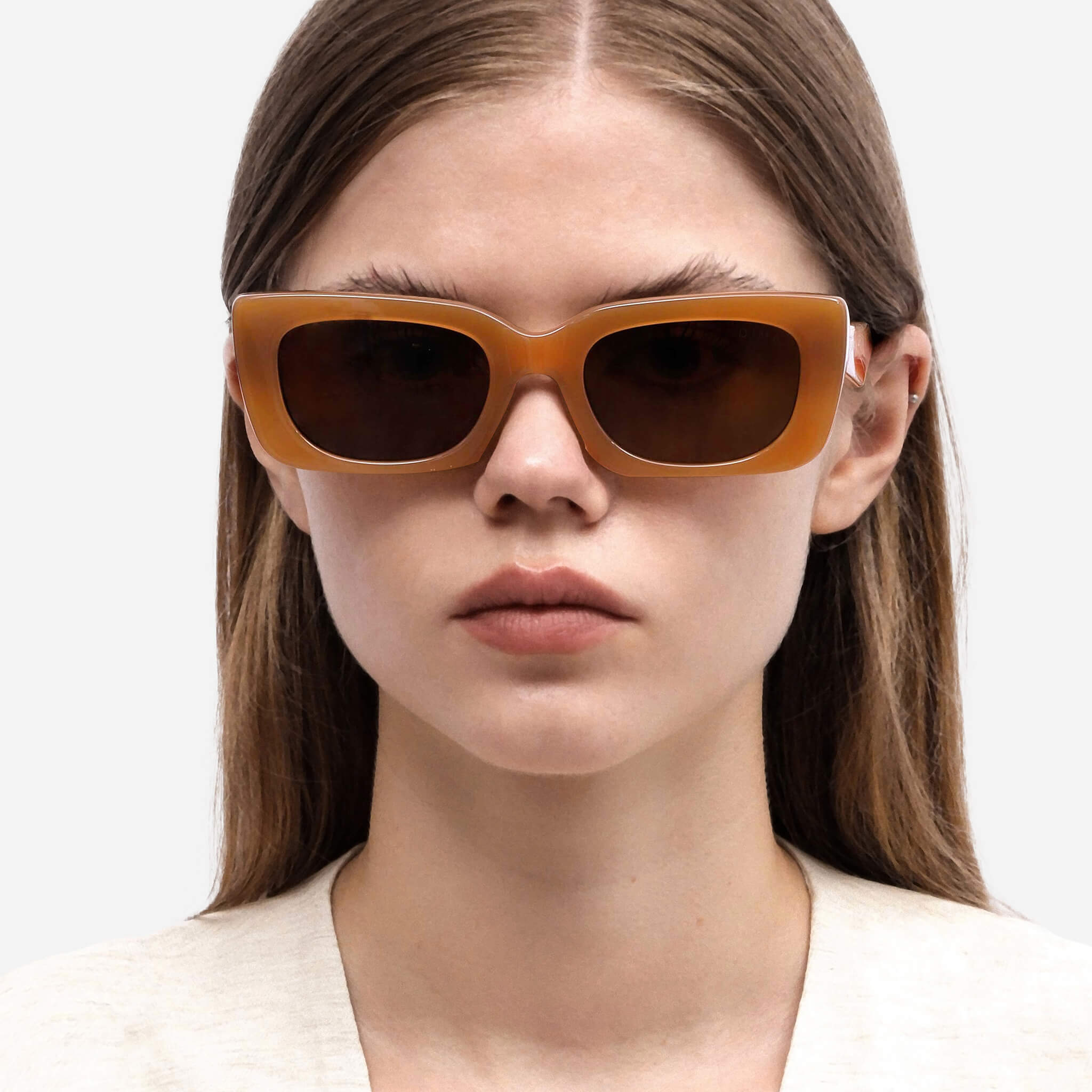 dima sunglass lola honey frame brown lens model 1