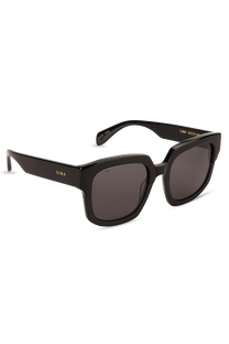 dima sunglass luna black frame grey lens 2