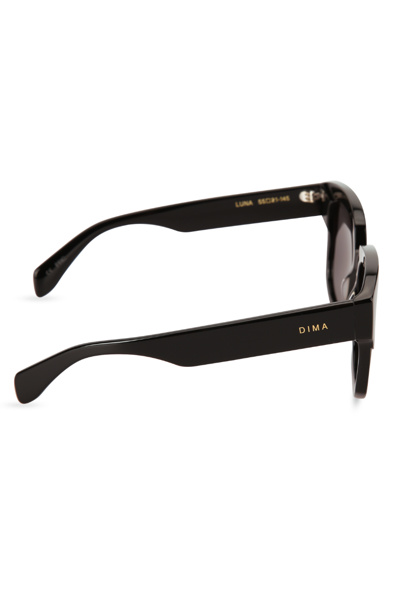 dima sunglass luna black frame grey lens 3