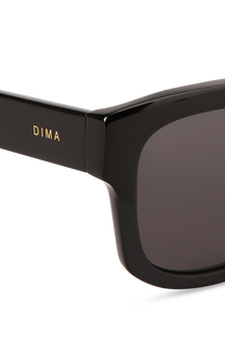 dima sunglass luna black frame grey lens 4