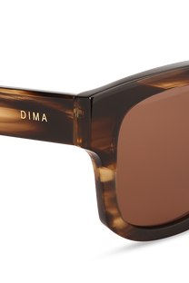 dima sunglass luna brown tortoise frame brown lens
