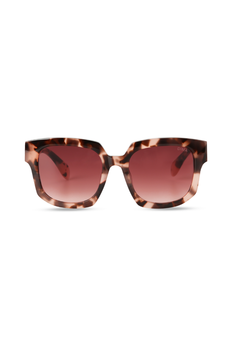 dima sunglass luna pink tortoise frame redwood gradient lens 1