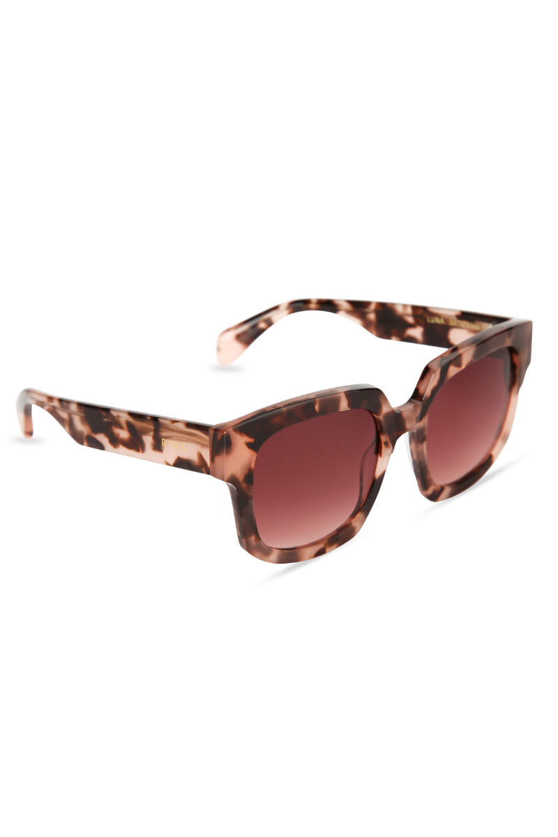 dima sunglass luna pink tortoise frame redwood gradient lens 2
