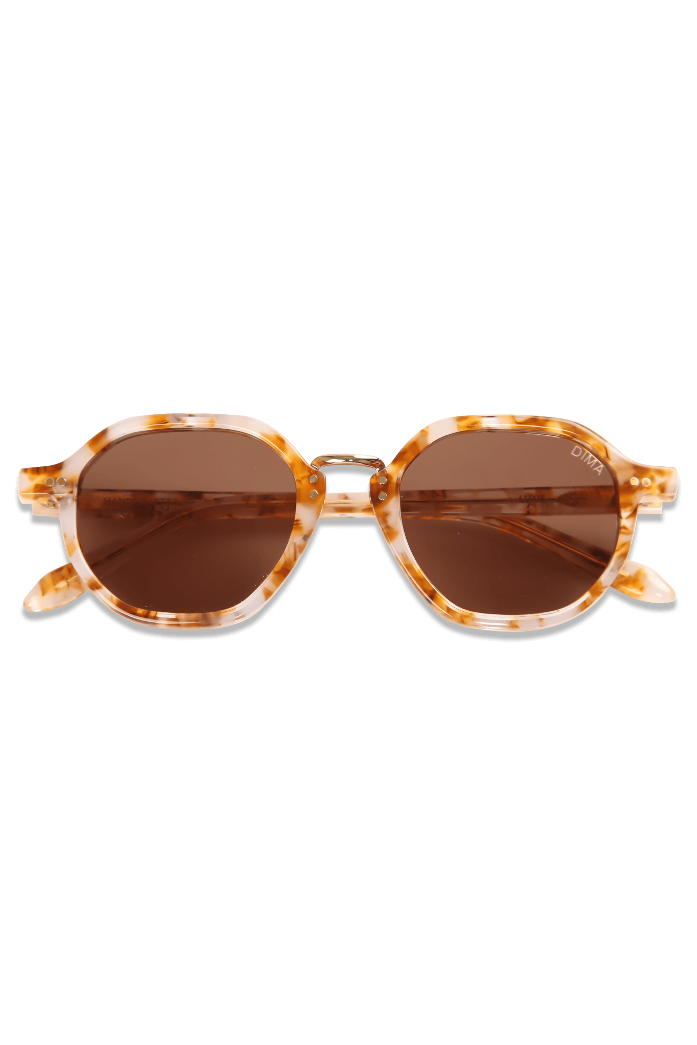 dima sunglass luxis brown pearl frame brown lens 1