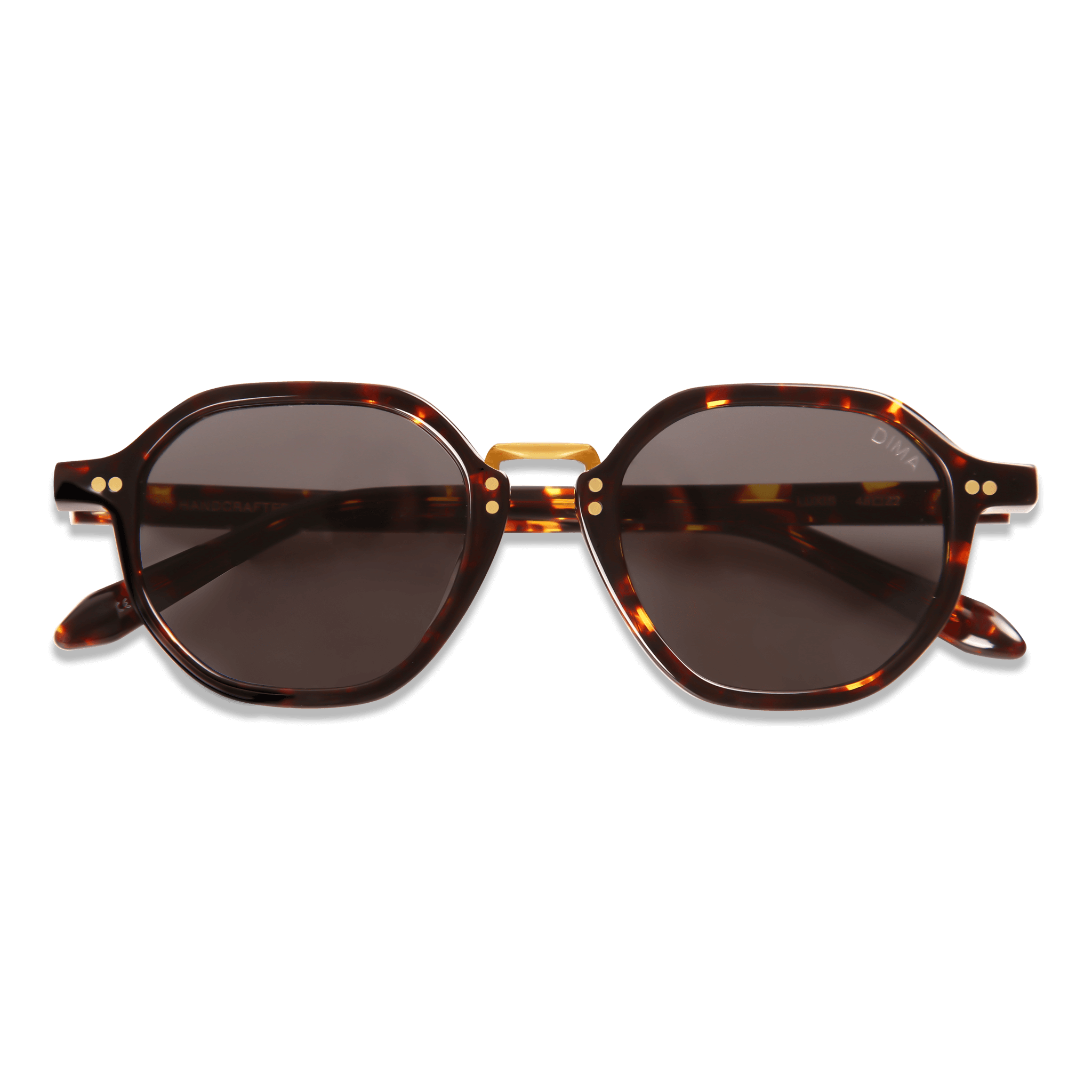dima sunglass luxis dark tortoise frame grey lens 1