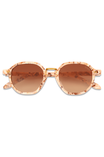 dima sunglass luxis pink pearl frame brown gradient lens 1
