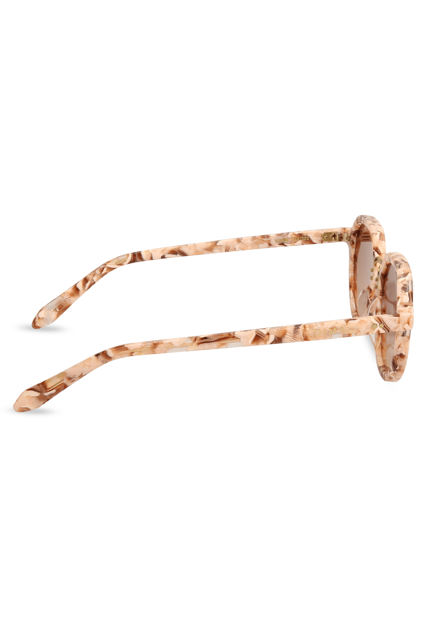 dima sunglass luxis pink pearl frame brown gradient lens 3