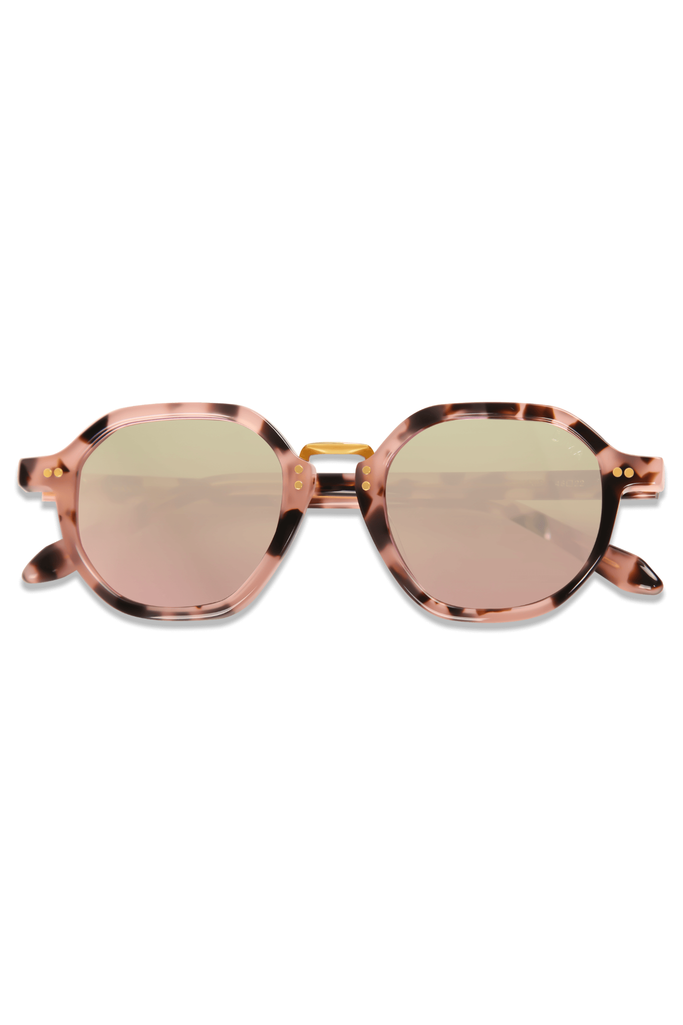 dima sunglass luxis pink tortoise frame pink mirror lens 1