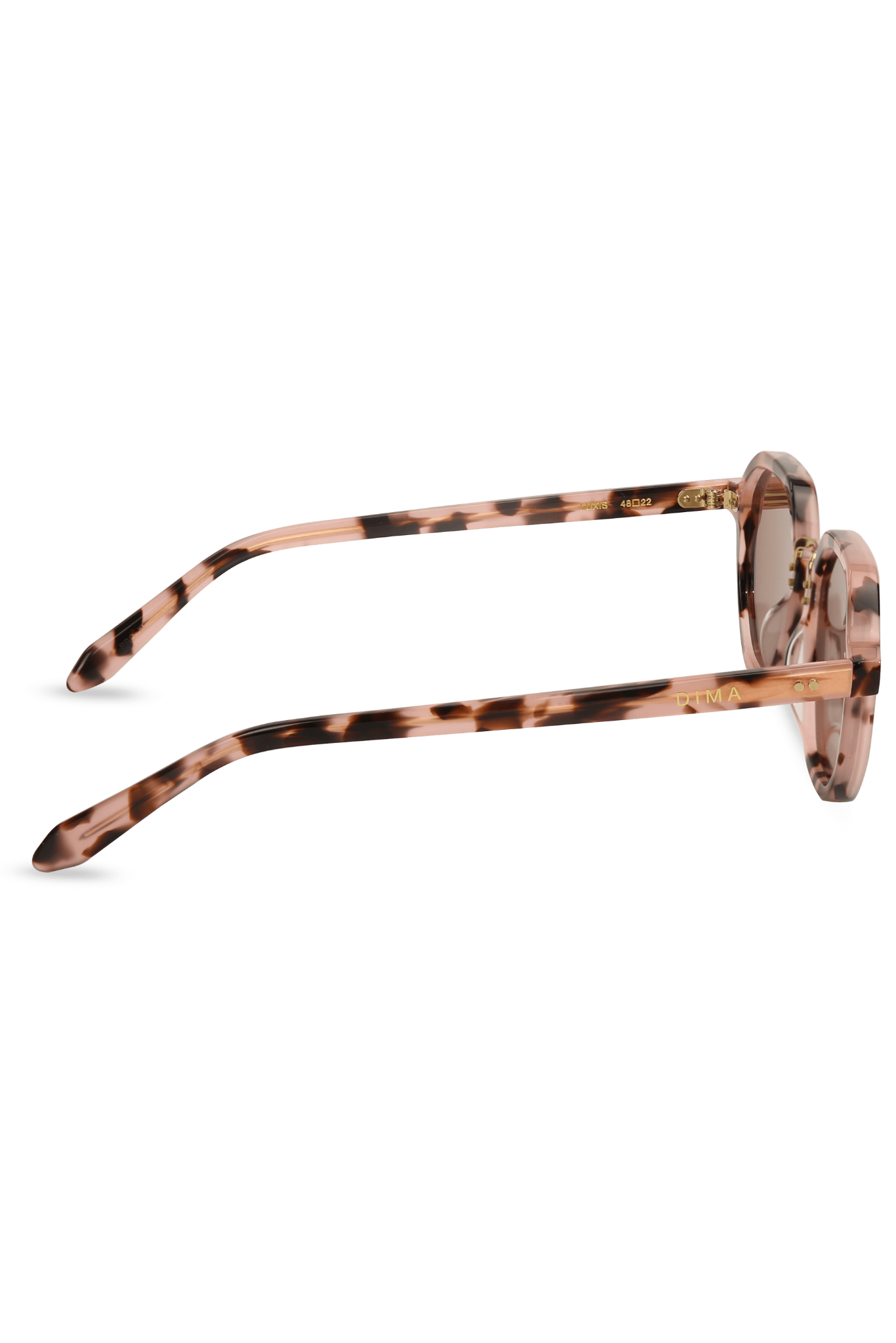 dima sunglass luxis pink tortoise frame pink mirror lens 3