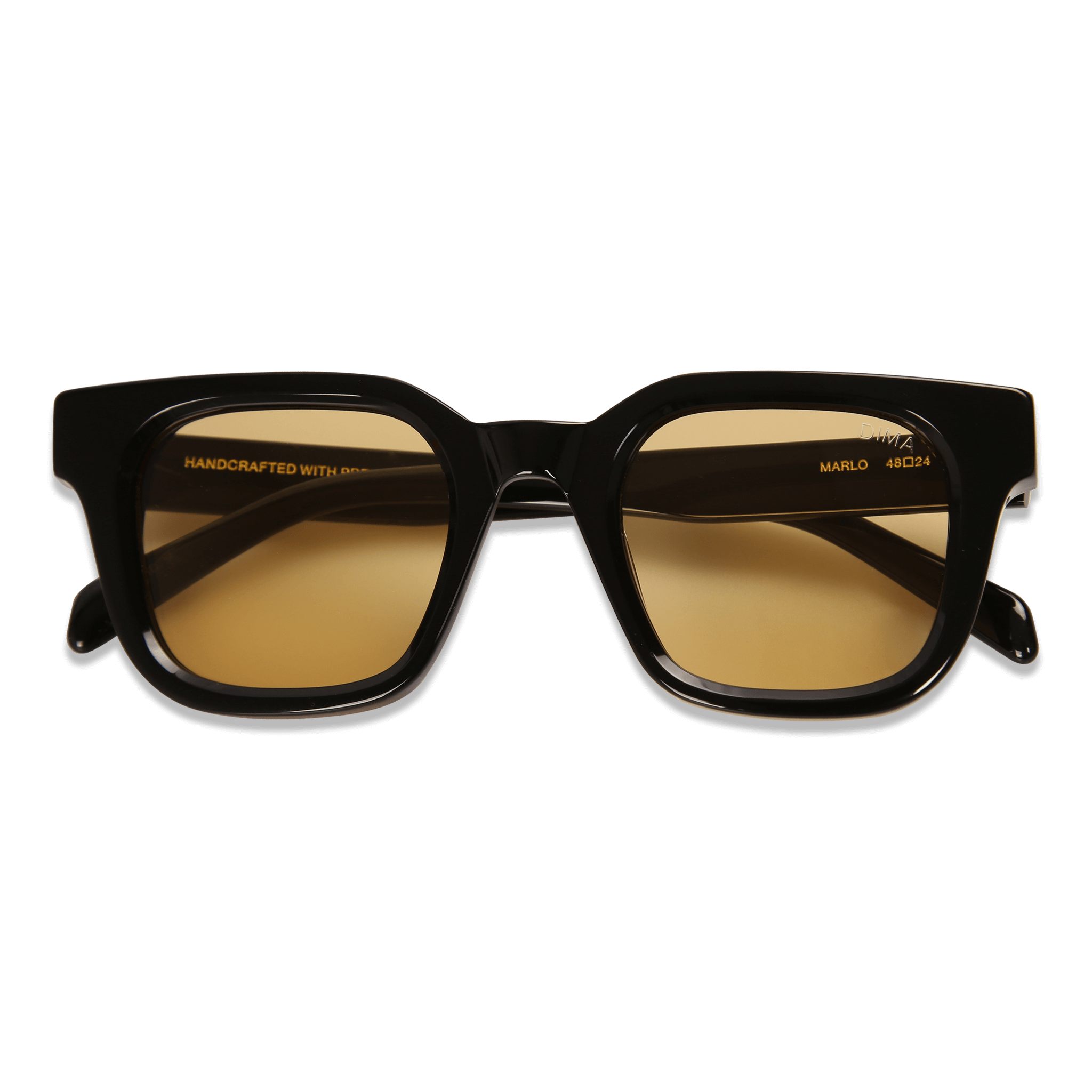 dima sunglass marlo black frame yellow lens 1