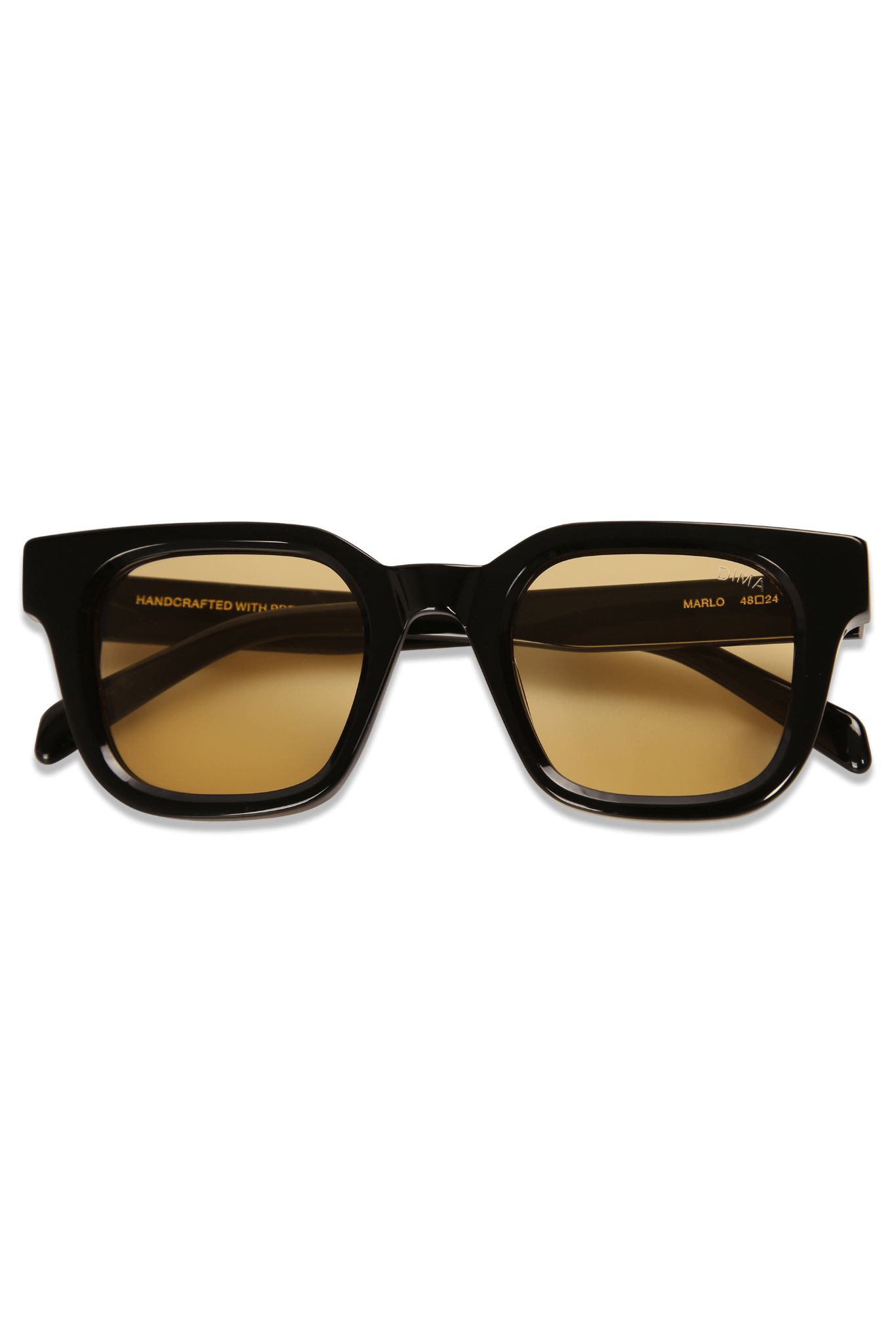 dima sunglass marlo black frame yellow lens 1
