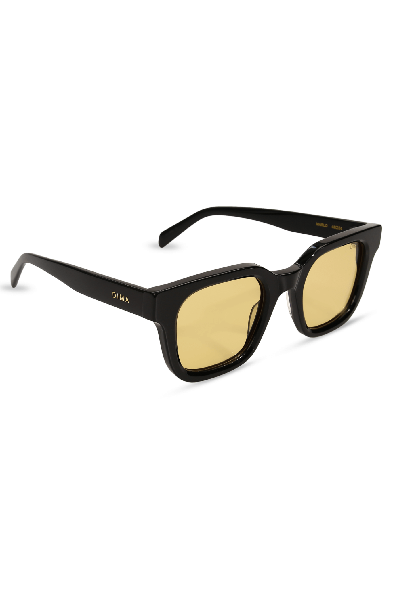 dima sunglass marlo black frame yellow lens 3