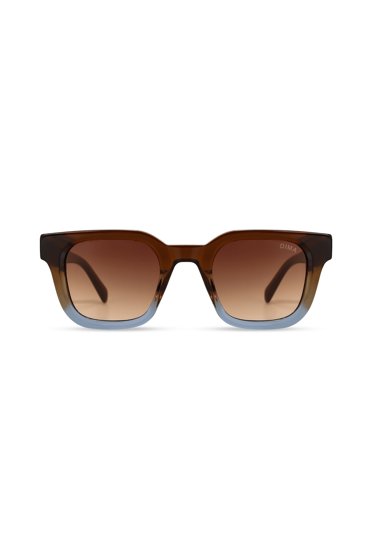 Marlo Gradient Square Sunglasses - Brown Gradient Lens | DIMA Eyewear ...