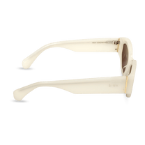dima sunglass mia milky white frame brown lens 3
