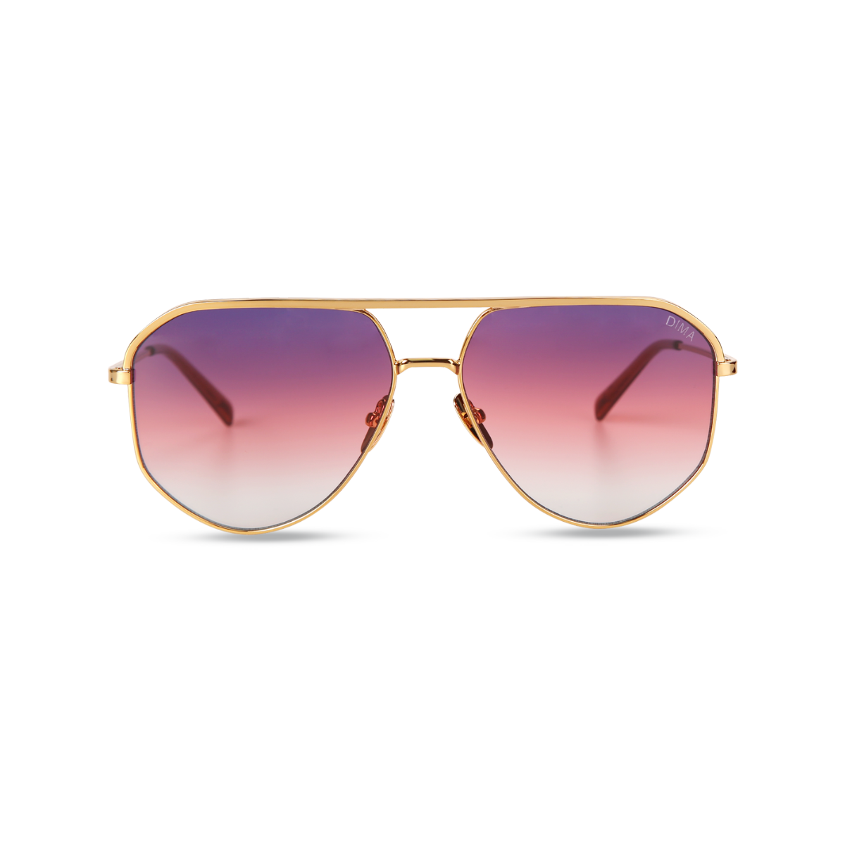 dima sunglass nova gold crystal wine frame triple gradient lens 1