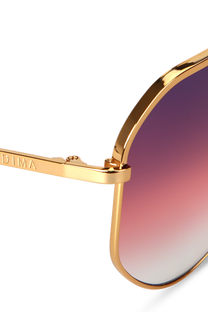 dima sunglass nova gold crystal wine frame triple gradient lens 4