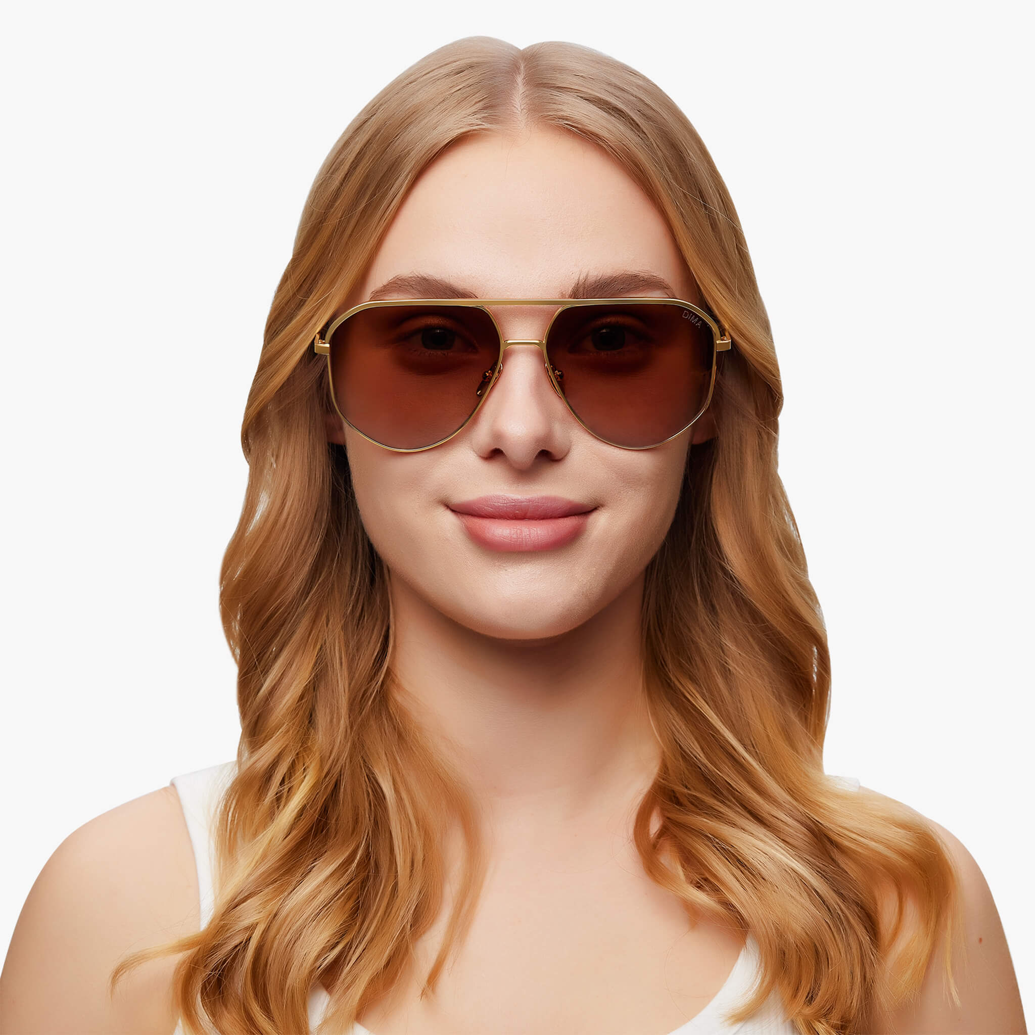 dima sunglass nova gold tortoise frame brown gradient lens model 1