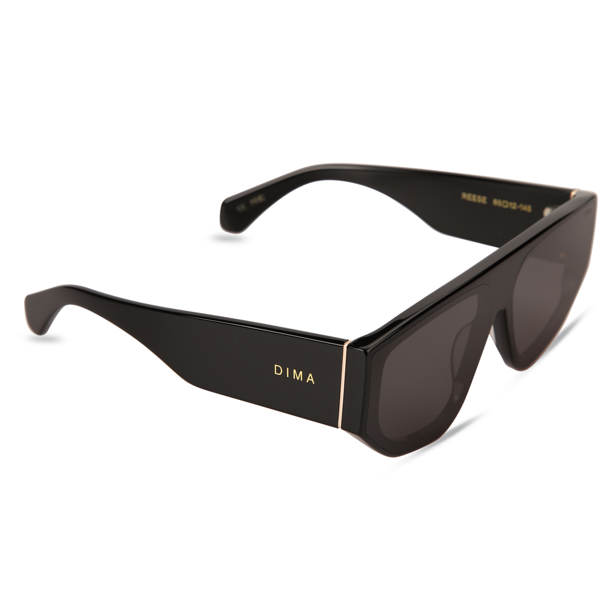 dima sunglass reese black frame grey lens 2