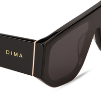 dima sunglass reese black frame grey lens  4