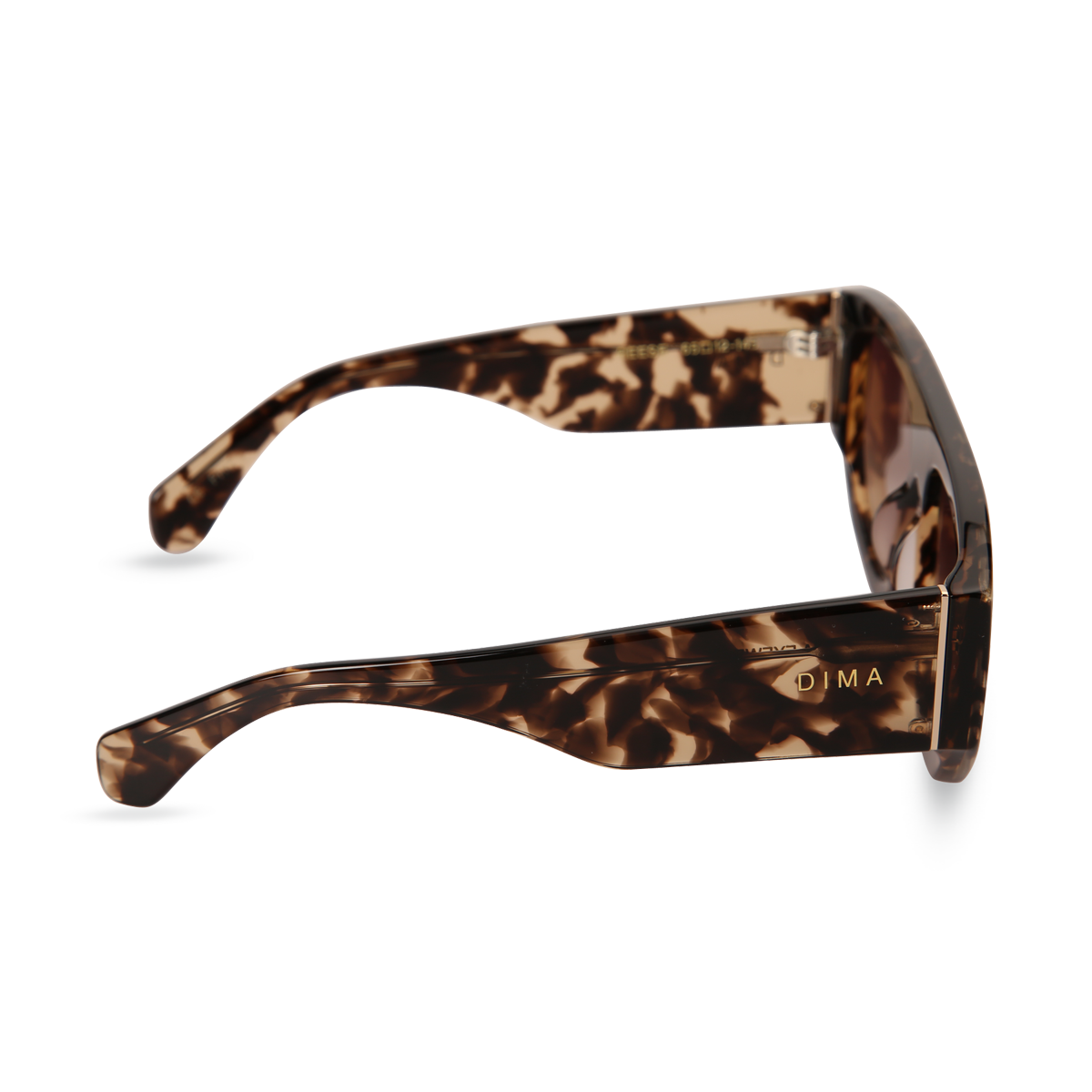 dima sunglass reese blonde tortoise frame brown gradient lens 3