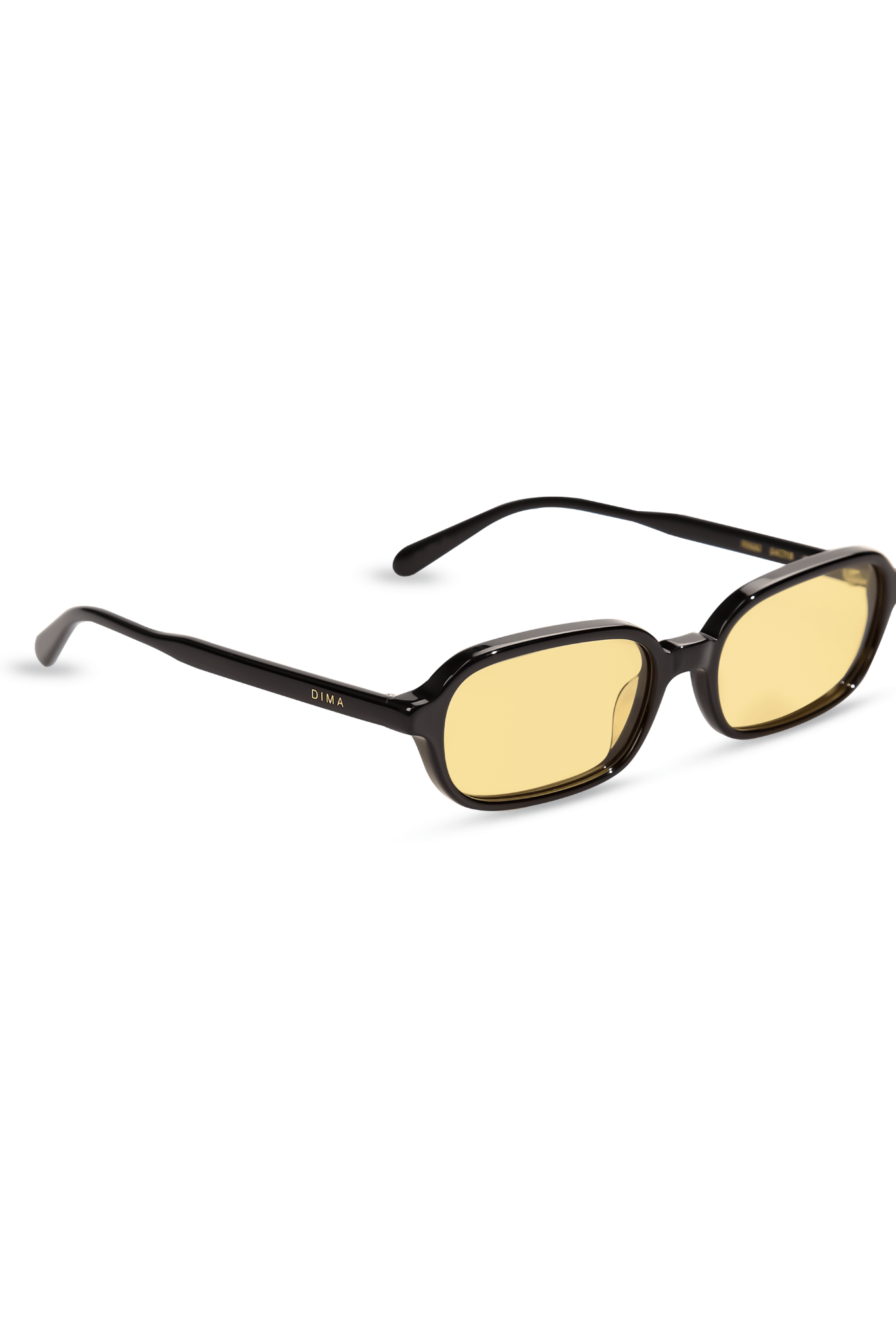 dima sunglass rikki black frame yellow lens 2